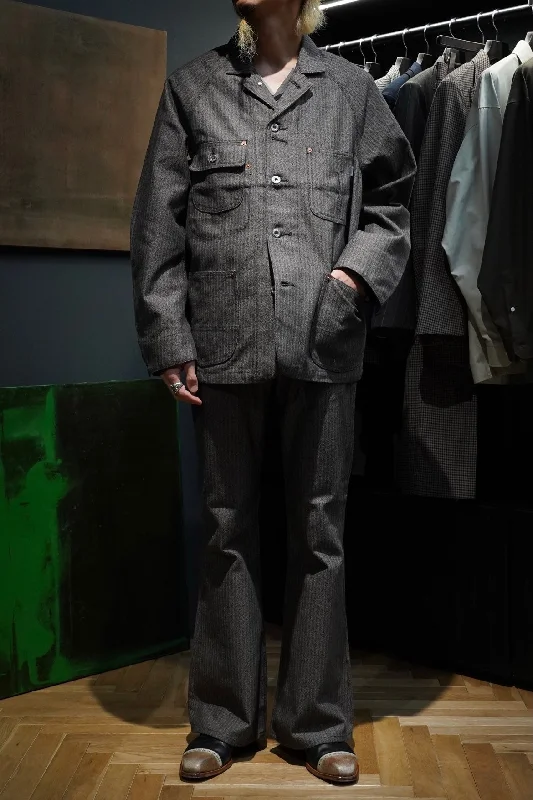 HERRINGBONE COVERALL (GRAY HERRINGBONE)