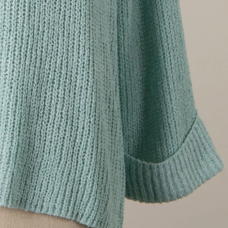 V Neck Knit Sweater (Mint)