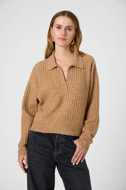 Vhari Collar Long Sleeve Sweater