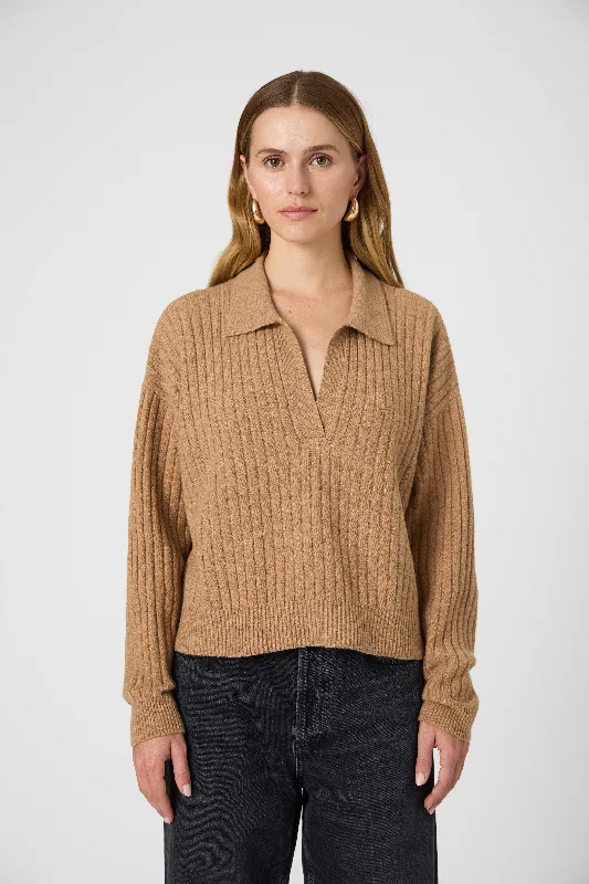 Vhari Collar Long Sleeve Sweater