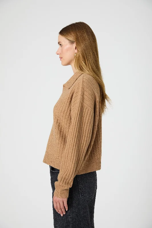 Vhari Collar Long Sleeve Sweater