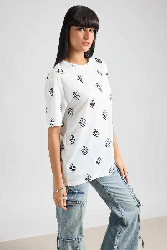 Printed Women's T-Shirt - Mythical Motifs