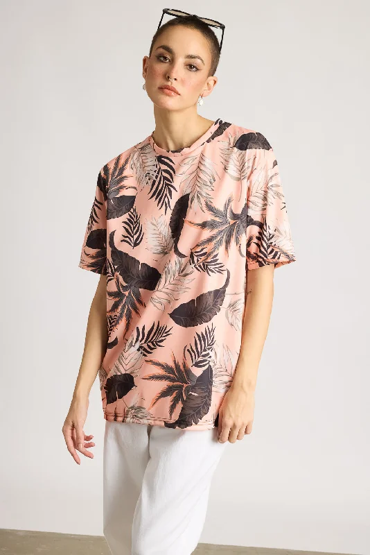 Printed Women's T-Shirt - Tropical Blaze