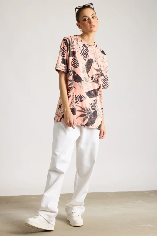 Printed Women's T-Shirt - Tropical Blaze