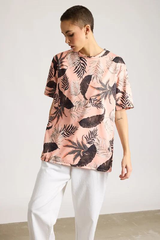 Printed Women's T-Shirt - Tropical Blaze