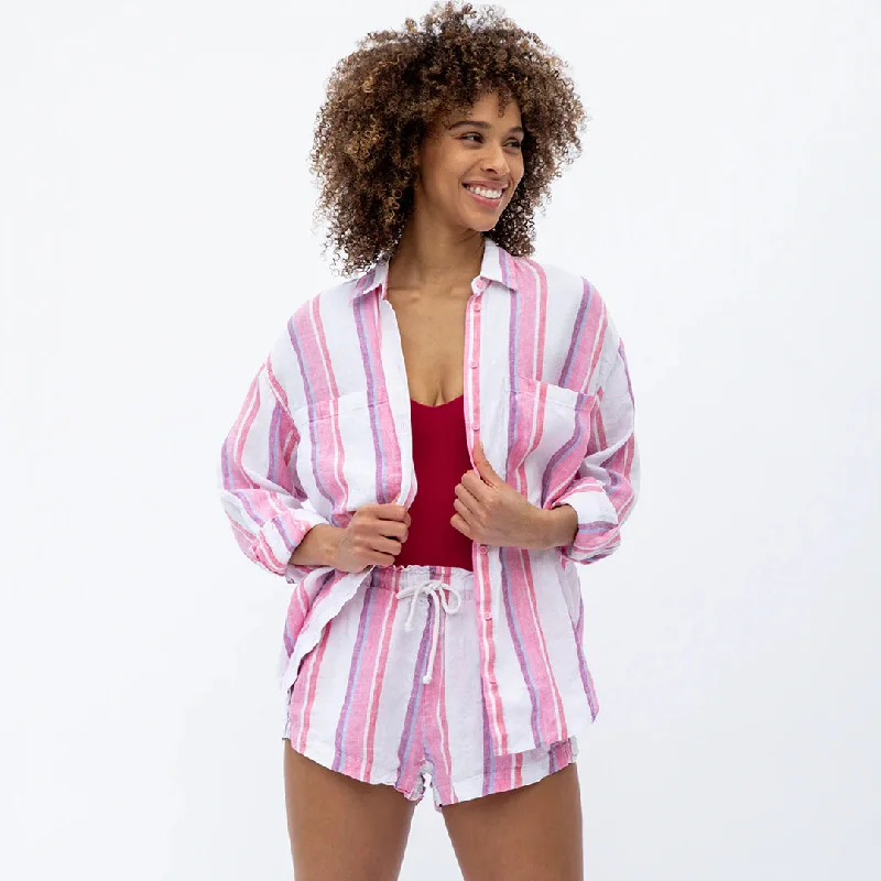 Getaway Button Down (Tidal Stripe Zinc)