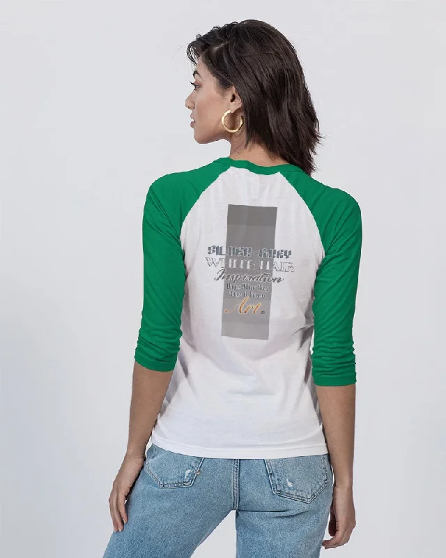 Indian sister to shine Unisex Three-Quarter Sleeve Baseball Tee | Bella + Canvas