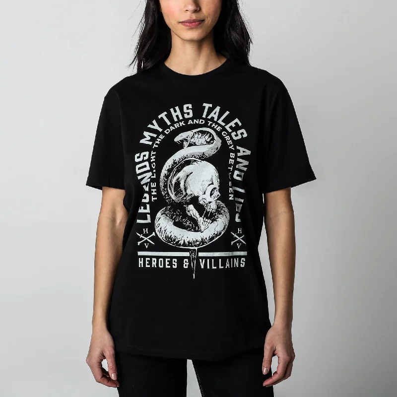 Legends Myths Tales And Lies Black Sustainable Tee