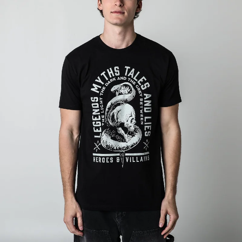 Legends Myths Tales And Lies Black Sustainable Tee