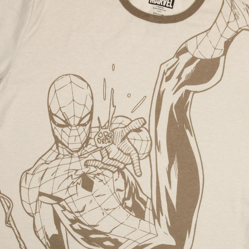 Spider-Man Web Swinging Natural Tee