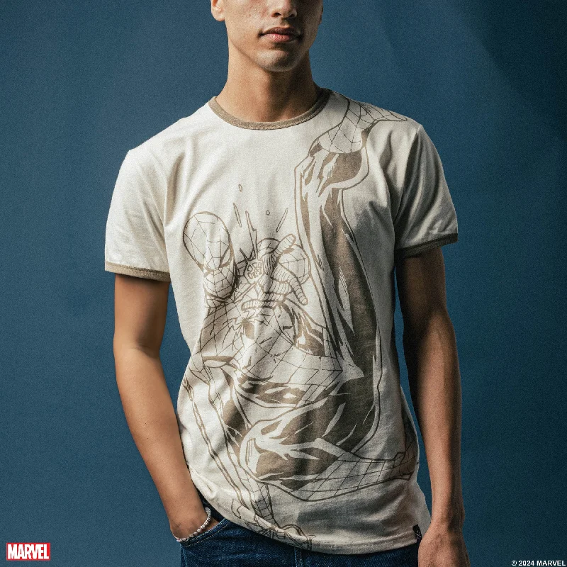 Spider-Man Web Swinging Natural Tee