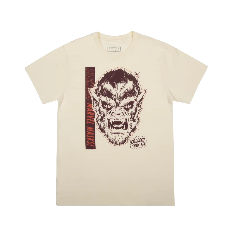 Werewolf By Night Mask Cutout Natural Tee