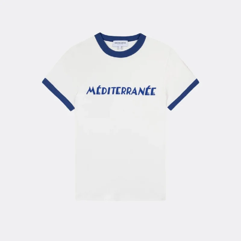 ""Méditerranée"" Monterlant T-Shirt (Off White Sepia)