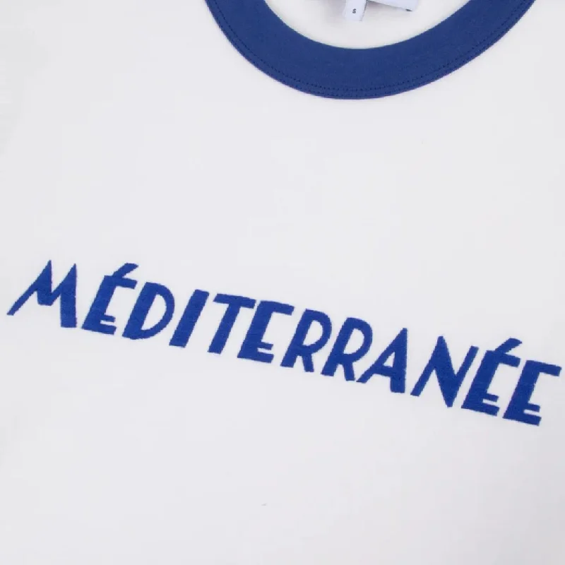 ""Méditerranée"" Monterlant T-Shirt (Off White Sepia)