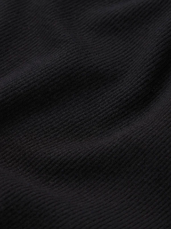 Rib Turtleneck -- Noir