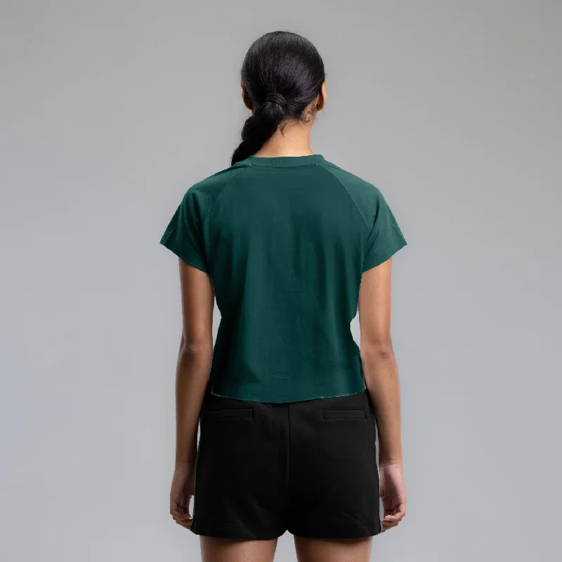 Seven22 Raglan Cropped Tee Women's MOSS