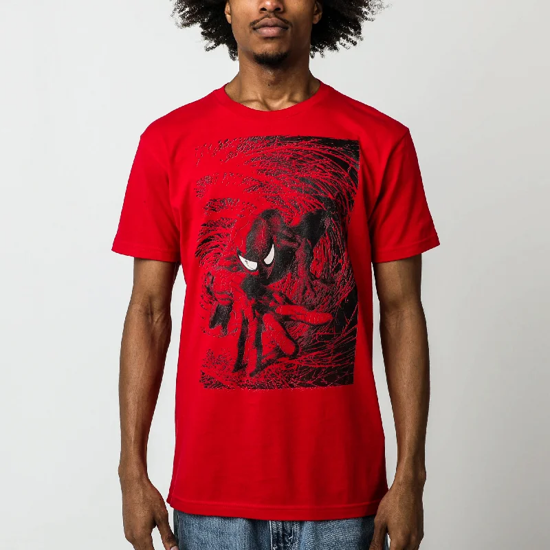 Crawling Through Web Red Tee