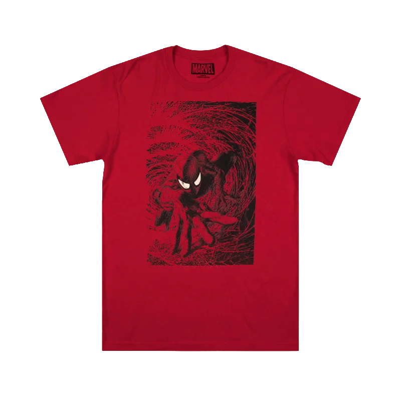 Crawling Through Web Red Tee