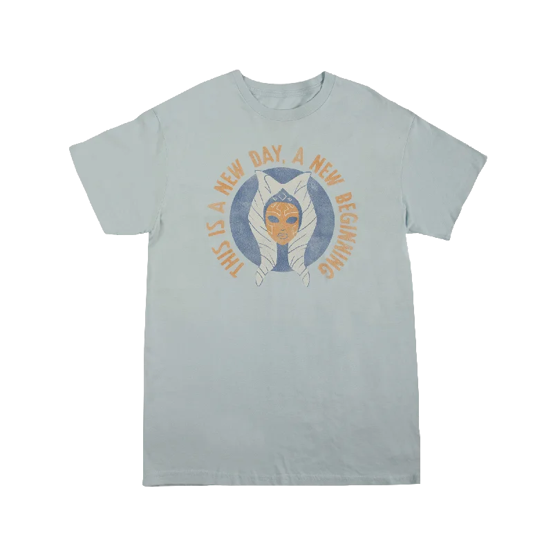 Ahsoka It's a New Day Blue Tee