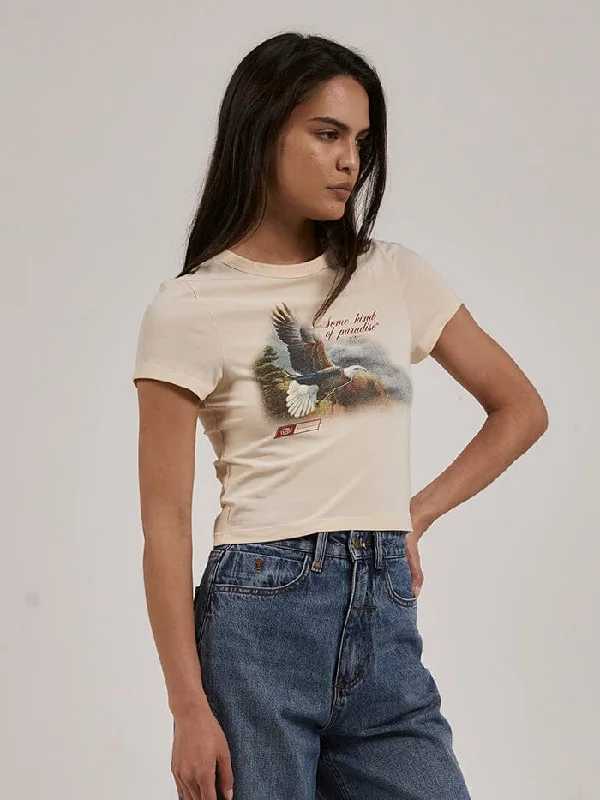 THRILLS BEHOLDER Y2K TEE COTTON CREAM