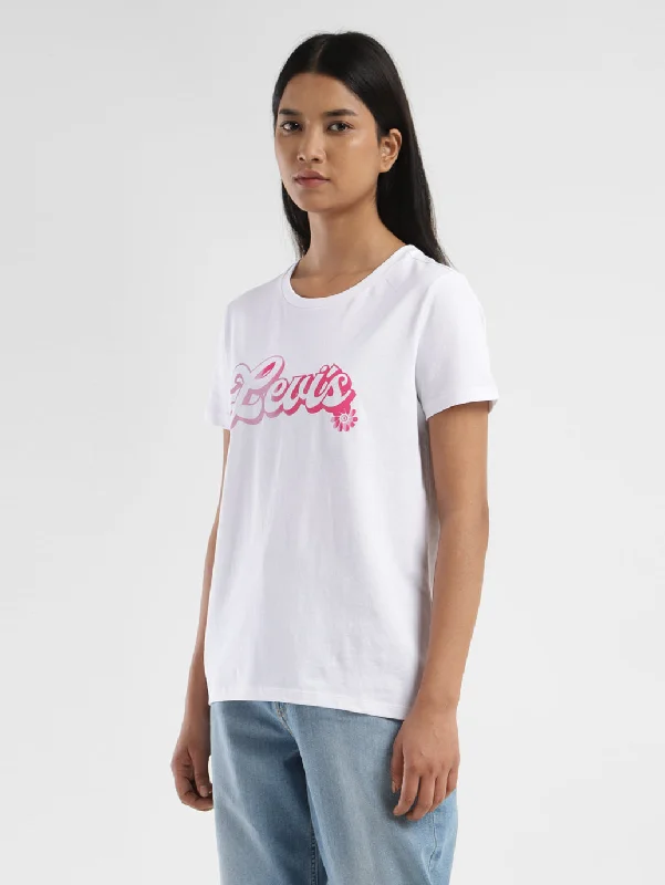 Women's Brand Logo Crew Neck T-Shirt