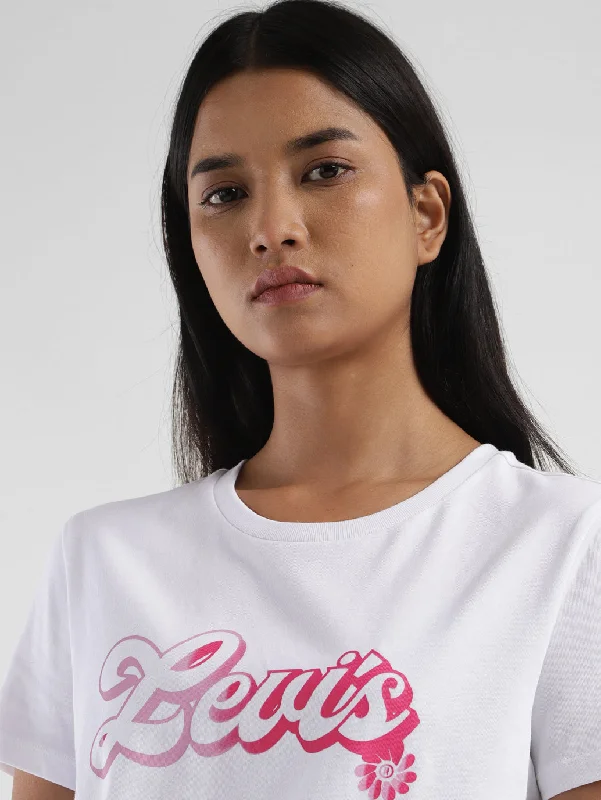 Women's Brand Logo Crew Neck T-Shirt